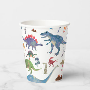 Gobelets En Papier Coupes de papier dinosaures Parti préhistorique