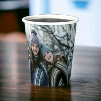 Gobelets En Papier Coupes de papier jetable photo personnalisées