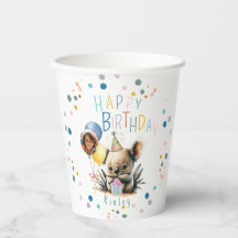 Coupes de papier Koala Birthday