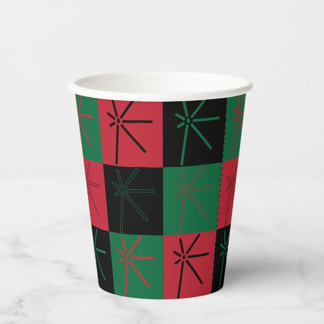 Gobelets En Papier Coupes de papier Kwanzaa Kuumba (Recto)