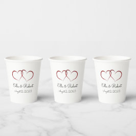 Gobelets En Papier Coupes de papier mariage / anniversaire