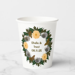 Gobelets En Papier Coupes de papier Mariage de courroie personnalisab