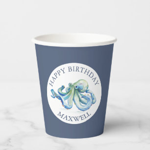 Gobelets En Papier Coupes de papier personnalisé Anniversaire Partie 
