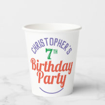 Coupes de papier pour enfants pour le 7e anniversa