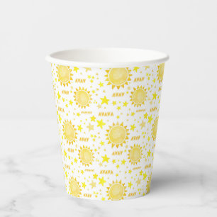 Gobelets En Papier Coupes de papier pour fête d'anniversaire du solei
