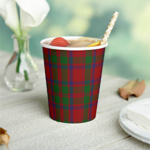 Gobelets En Papier Coupes de papier tartan MacIntosh