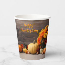 Gobelets En Papier Coupes De Papier Thanksgiving Traditionnelles