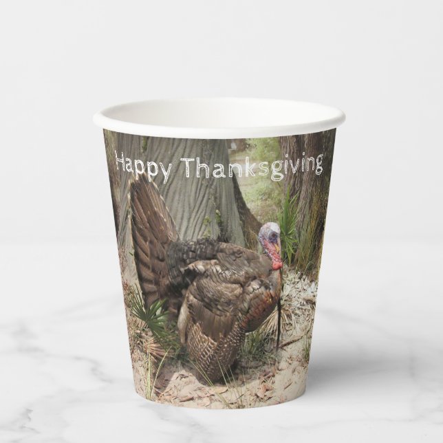 Gobelets En Papier Coupes de papier Wild Turkey Party (Recto)