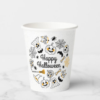 Gobelets En Papier Coupes éffrayantes en papier pour l'Halloween