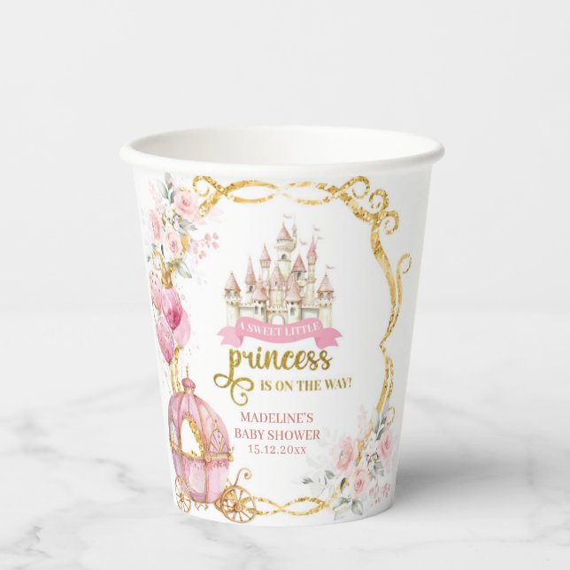 Gobelets En Papier Coupes en papier Baby shower Royal Princess (Recto)