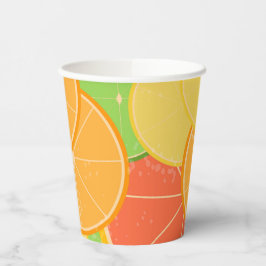 Gobelets En Papier Coupes en papier Citrus Joy