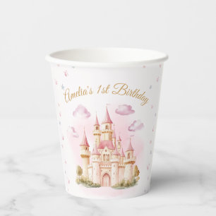 Gobelets En Papier Coupes en papier d'anniversaire Pink Princess Cast