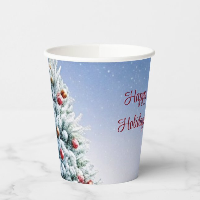Gobelets En Papier Coupes en papier de Noël (Gauche)