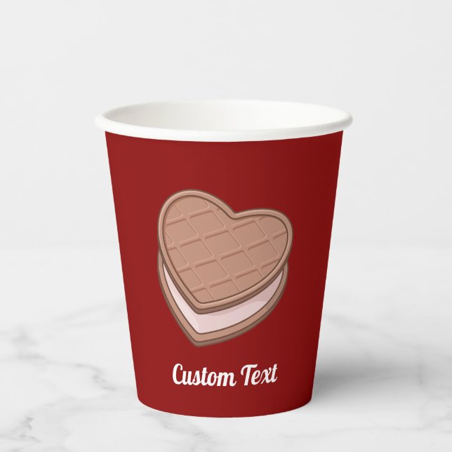 Gobelets En Papier Coupes en papier Heart Biscuit (Recto)