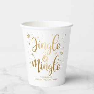 Gobelets En Papier Coupes en papier Jingle et Mingle Holiday