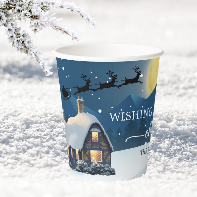 Gobelets En Papier Coupes en papier Magique Noël hiver Wonderland (Créateur téléchargé)