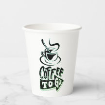 Coupes en papier pour aller au café - 8 oz Coupes