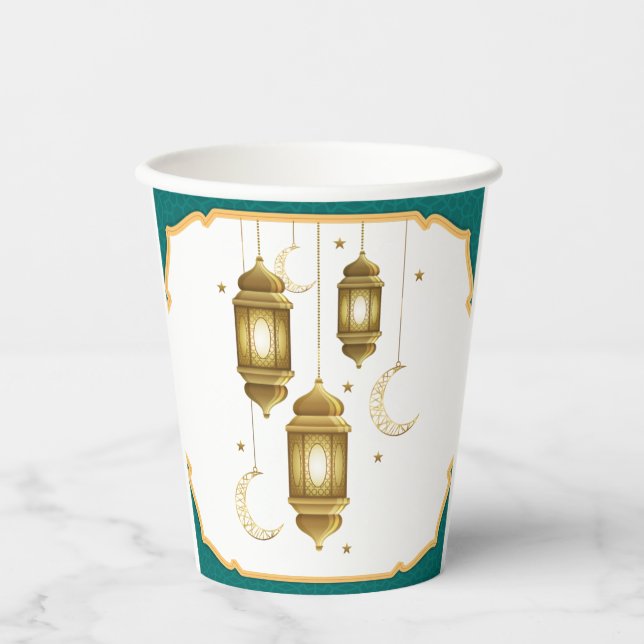 Gobelets En Papier Coupes en papier Ramadan (Recto)