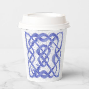 Gobelets En Papier Coupes en papier VIOLET CELTIC KNOT