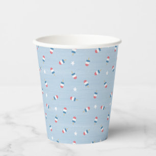 Gobelets En Papier Coupes Popsicle Coupes de barbecue d'été
