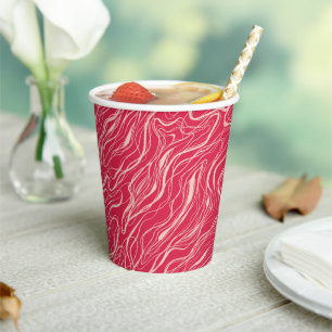 Gobelets En Papier Courbes d'esquisse