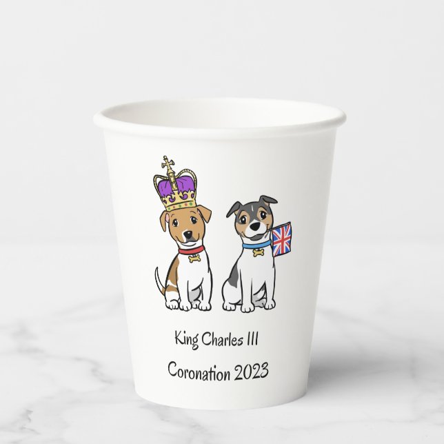 Gobelets En Papier Couronnement 2023 (Recto)