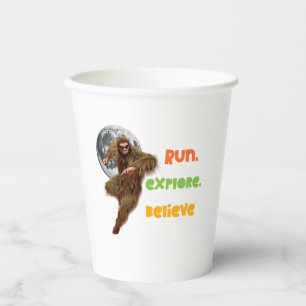 Gobelets En Papier Course d'aventure Sasquatch Believe Design
