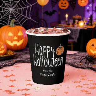 Gobelets En Papier Crâne festif Halloween personnalisé 