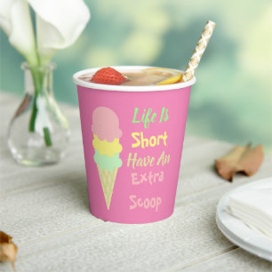 Gobelets En Papier Crème de glace extra Scoop