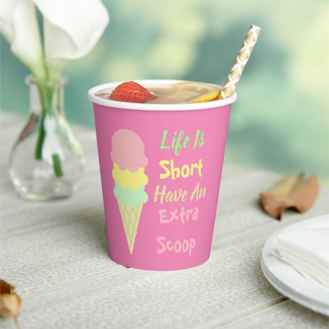 Gobelets En Papier Crème de glace extra Scoop (Insitu)