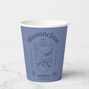 Gobelets En Papier CRÈTE DE SAGESSE RAVENCLAW™ pour l'esprit vif