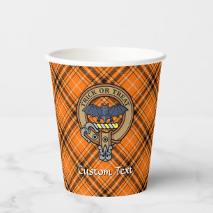 Gobelets En Papier Crête d'Halloween sur tessons de papier