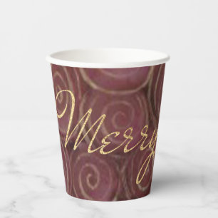 Gobelets En Papier Crimson de Noël
