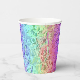 Gobelets En Papier cristal arc-en-ciel gelé :