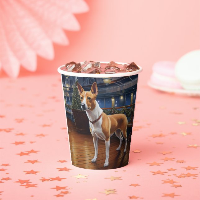 Gobelets En Papier Croisière de Noël Basenji : Pawsome Holiday Delft (Insitu)
