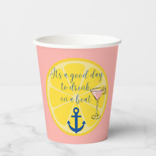 Gobelets En Papier Croisière en bateau