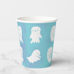 Gobelets En Papier Cubes en papier Halloween Fantôme Éffrayant