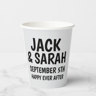 GOBELETS EN PAPIER CUSTOM PAPER WEDDING CUPS