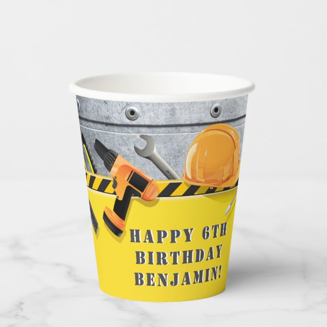 Gobelets En Papier Customisé Sous Construction Tasses À Papier Annive (Recto)