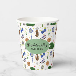 Gobelets En Papier Customized Golf Theme Party Paper Cup
