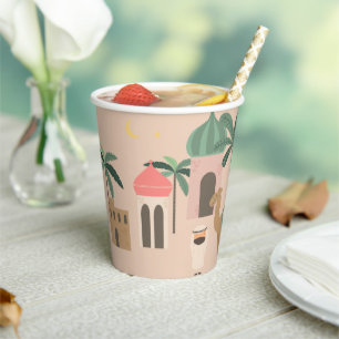 Gobelets En Papier Cute Camel Motif Baby shower tasse papier