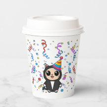 Cute Chat Coupes de papier Anniversaire | Fournitu