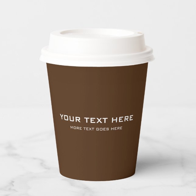 Gobelets En Papier Cute Clean Design Business Business Event Simple (Recto)