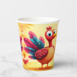 Gobelets En Papier Cute Coupes de papier de Turquie Thanksgiving