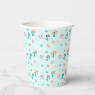 Gobelets En Papier Cute Dinosaur Motif Anniversaire