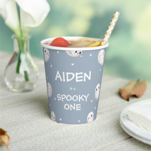 Gobelets En Papier Cute Éffrayant Un Halloween garçon 1er anniversair