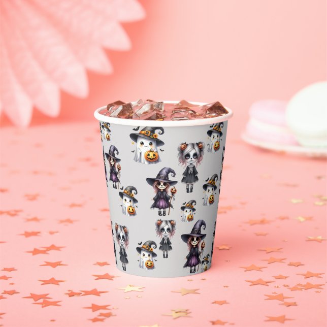 Gobelets En Papier Cute Halloween (Insitu)