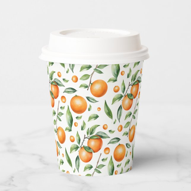 Gobelets En Papier Cute Orange (Gauche)