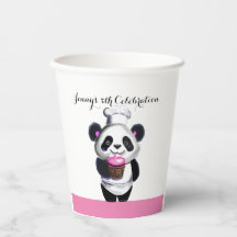 Cute Panda Ours Anniversaire Coupe de papier