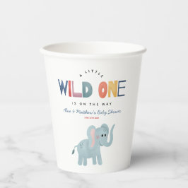 Gobelets En Papier Cute Wild One Safari Animaux Baby shower Garçon